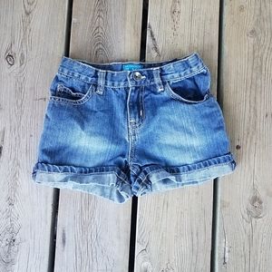 Girls The Children's Place blue denim jean shorts